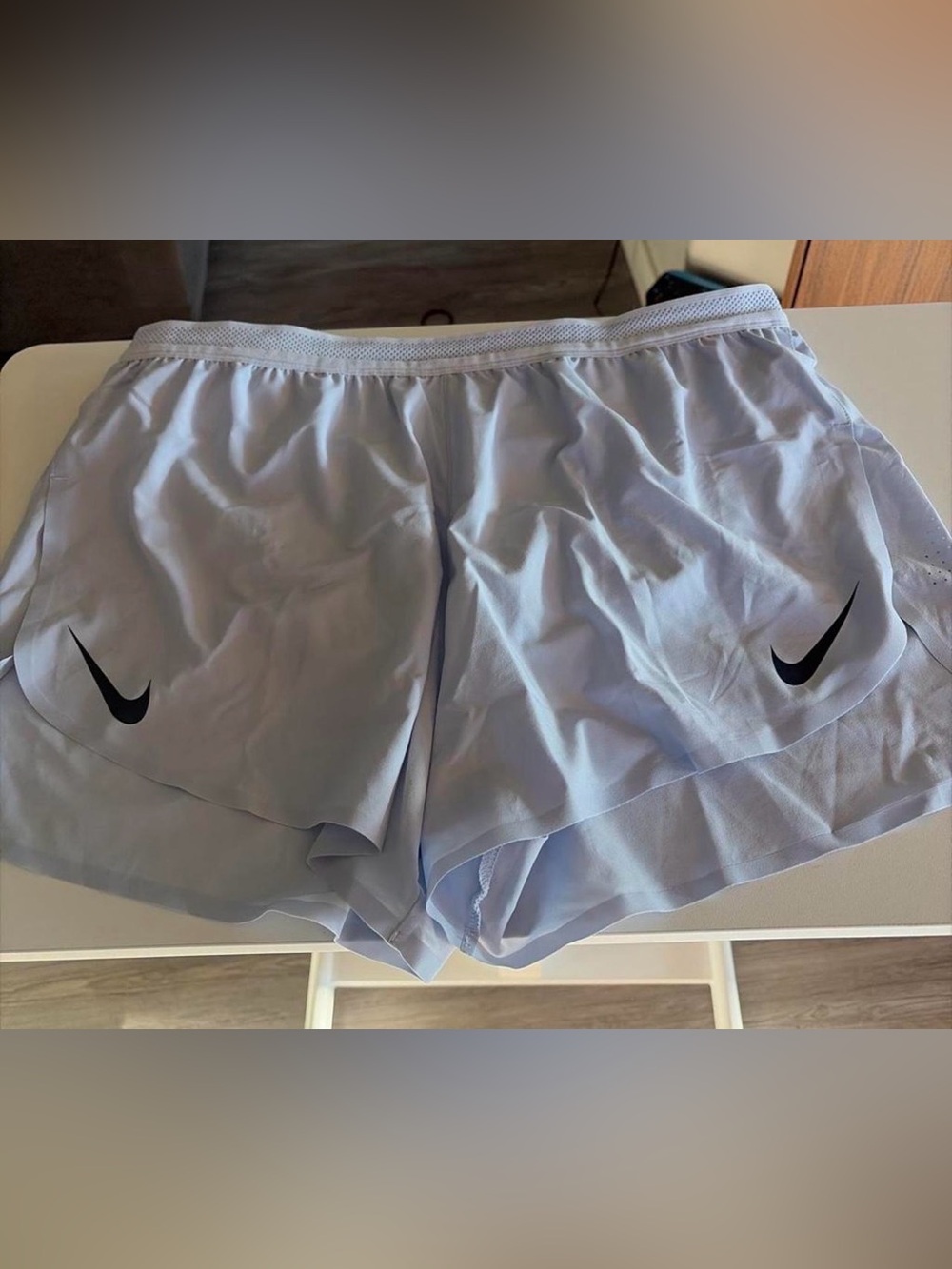 Nike Light Blue Layered Sleep Shorts